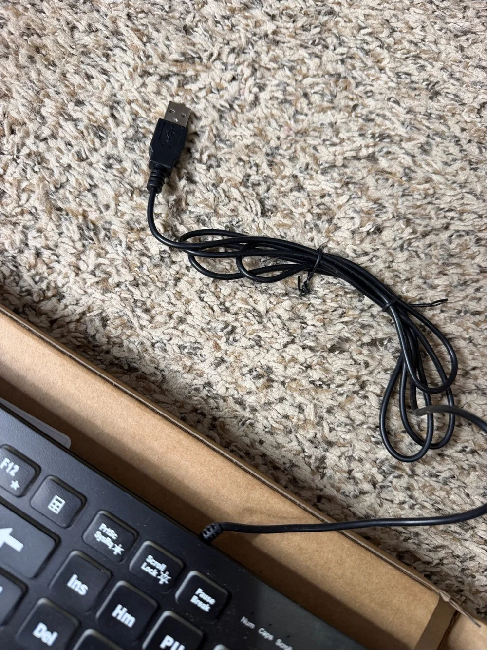 Wired Blacklit USB Keyboard - Slim Full-Size Layout